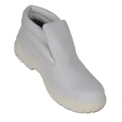 Echt Slipperstiefel" Lesi" - Schaft aus Mikrofaser - Farbe weiss - Norm EN ISO20345 S