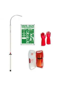 Erste Hilfe Set - CATU CZ-51-EM-D - für Elektroanlagen und Hochvolt-Bereiche - mit Rettungsstange CATU CS-45 Super-Preis
