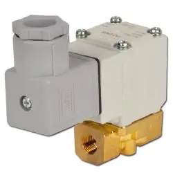 Magnetventil - 2/2-Wege - Messing - Wasser/Druckluft - IG G 1/8" bis 1/4" - stromlos geschlossen - PN 0 bis 10 Sonderangebot