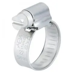 Schneckengewindeschelle ABA Nova SMS - Spannbereich-Ø 8 bis 20 mm - Breite 9 mm - Edelstahl 1.4301 Garantierte Lieferung