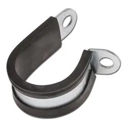 Solange Der Vorrat Reicht Rohrhalterungsschelle mit Gummi - Stahl verzinkt W1 - Breite 25 mm - Spannbereich-Ø 3 bis 100 mm - Preis per Stück