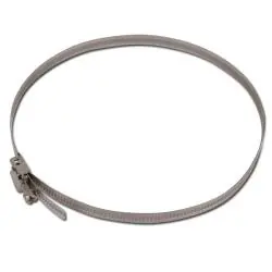 Geprüft Schnellverschlussschelle - Edelstahl - Spannbereich-Ø 60 bis 380 mm - Breite 9 mm