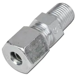 Rabatt Einschraubverschraubung - Baureihe S - Stahl verzinkt - Rohr-Ø 6 bis 38 mm - AG NPT 3/8" bis NPT 1 1/4" - PN 315 bis 630