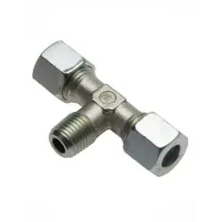 Neuheit T-Einschraubverschraubung - Baureihe LL - Stahl verzinkt - Rohr-Ø 4 bis 8 mm - kon. AG M8 x 1 bis M10 x 1 - PN 100