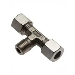 Mega-Angebot T-Einschraubverschraubung - Baureihe S - Edelstahl 1.4571 - Rohr-Ø 6 bis 16 mm - metr. kon. AG - PN 400 bis 630