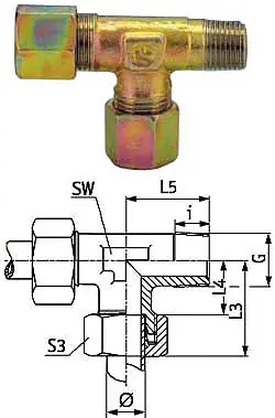 Sichere Zahlung L-Einschraubverschraubung - Baureihe S - Stahl verzinkt - Rohr-Ø 6 bis 16 mm - AG M12 x 1,5 bis M22 x 1,5 mm (kon.) - PN 400