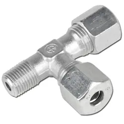 L-Einschraubverschraubung - Baureihe S - Stahl verzinkt - Rohr-Ø 6 bis 16 mm - kon. AG R 1/8" bis R 1/2" - PN 400 Markenprodukt