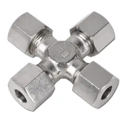 Begrenztes Angebot Kreuz-Schneidringverschraubung - Baureihe S - Edelstahl 1.4571 - Rohr-Ø 6 bis 38 mm - PN 315 bis 630