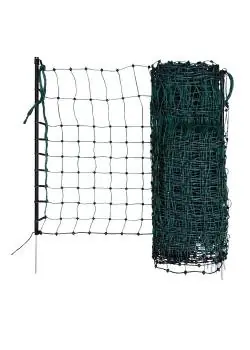 Kaninchennetz - elektrifizierbar - mit Bodenspitze - Höhe 65 cm - Länge 25 bis 50 m - grün Beliebt