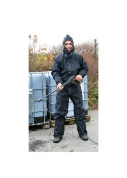 Wasch- und Reinigungsoverall - wasserdicht - Gr. M bis XXXL - mit Kapuze Top-Preis