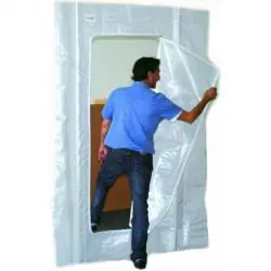 Sonderaktion Reißverschlusstür C - Foliengröße 2.200 x 1.500 mm - für Staubschutzwände