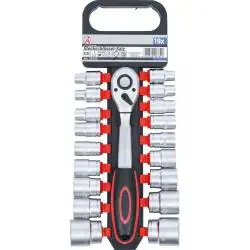Heißes Angebot Steckschlüsselsatz - 1/2" - 19-teilig - Chrom-Vanadium-Stahl