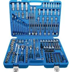 Top-Angebot Steckschlüsselsatz, 213 tlg. - Chrom-Vanadium-Stahl