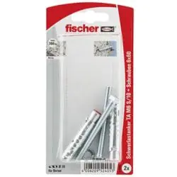 Super-Preis Schwerlastanker TA M /SL M - Bohrernenn Ø 10 mm - Tragkraft max. 360 kg - Inhalt 2 Schwerlastanker TA M6 S und 2 Sechskantschrauben M6 x 60
