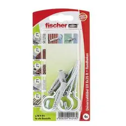 Must-Have Universaldübel UX und Rundhaken - Bohrernenn-Ø 10 mm - Dübellänge 60 mm - min. Bohrlochtiefe 75 mm