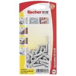 Spreizdübel SX Sortiment - Inhalt 10 x Spreizdübel - Bohrernenn Ø 8 mm - min. Bohrlochtiefe 75 mm - Dübellänge 65 mm Solange Der Vorrat Reicht